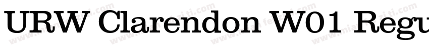 URW Clarendon W01 Regular字体转换